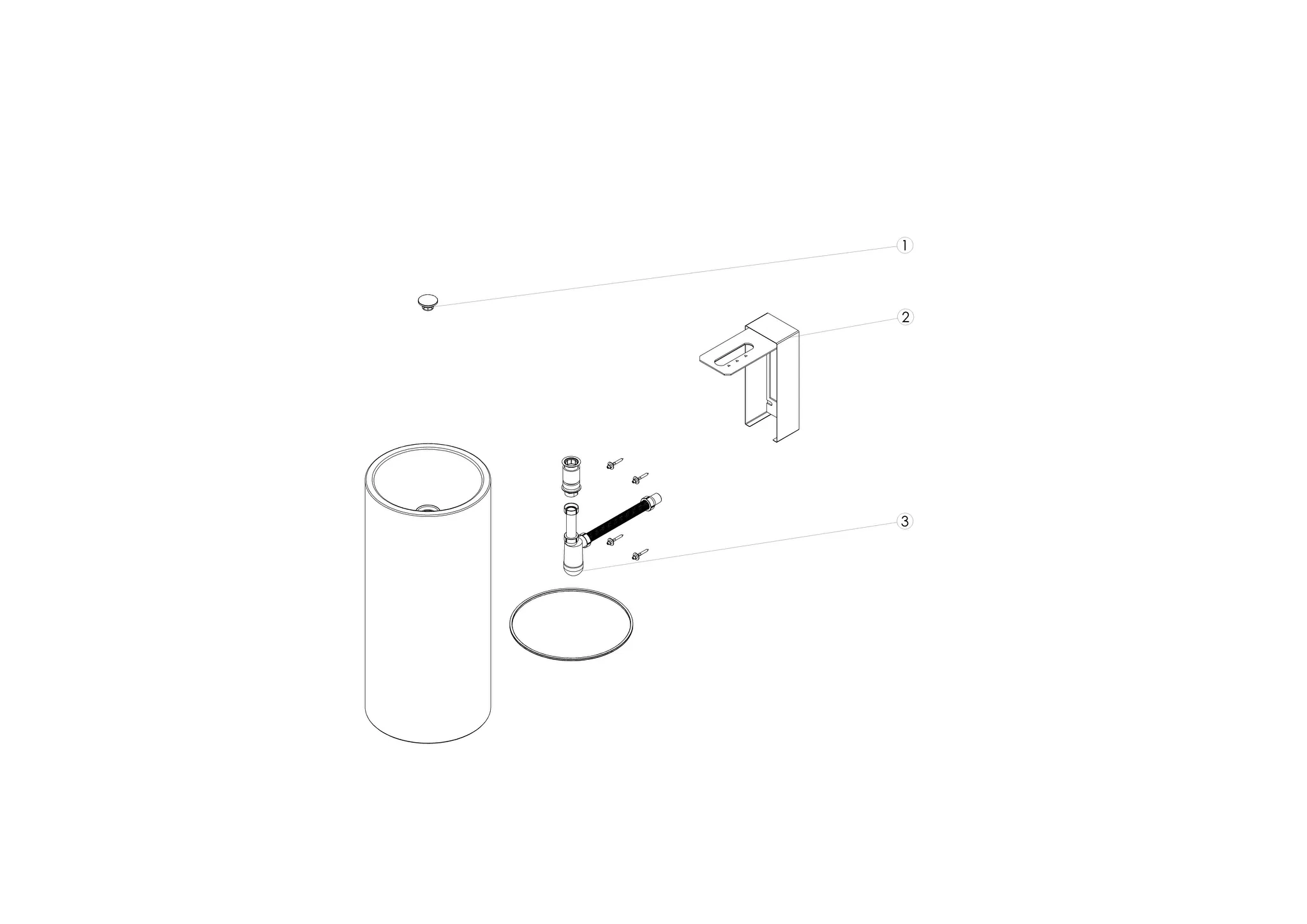 Alape Waschtisch RX400K 4503000 Weiß