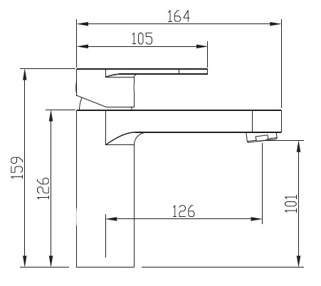 Waschtisch-Einhandbatterie AqvaPlus - 1"1/4 Zugstangen-Ablaufgarnitur - Kartusche mit keramischen Dichtscheiben - Heißwassersperre - Wassermengendurchflussregulierung - flexible Druckschläuche 3/8", DVGW W270 - P-IX 19259/IA - chrom