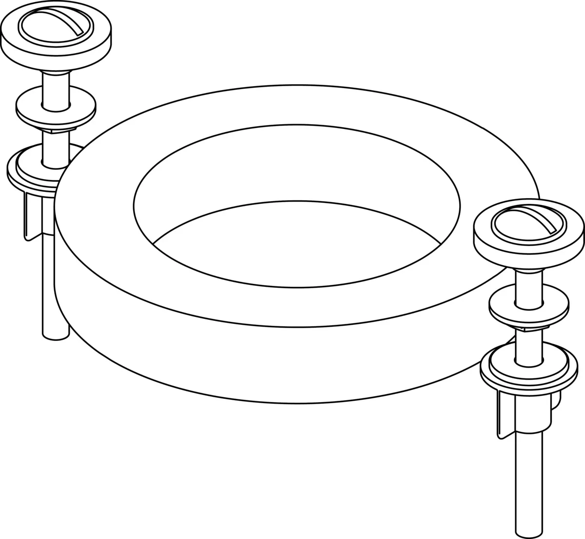 Ideal Standard Tankbefestigung San Remo - Serienübergreifend, für Spülkasten, Gewicht: 0,020 kg