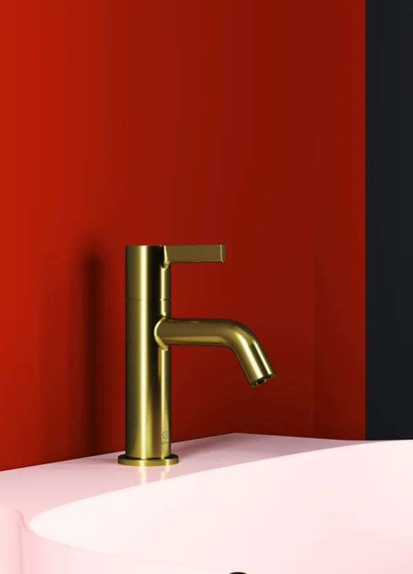 Standventil Joy Ausladung 100mm Brushed Gold Standventil Joy Ausladung 100mm Brushed Gold