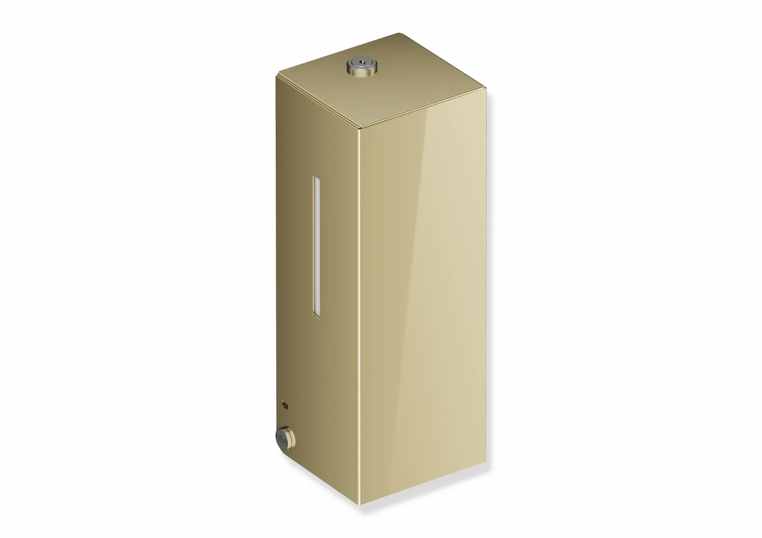 SENSORIC Desinfektionsmittelspender, Edelstahl, PVD, mit Innenbehälter zur freien Befüllung, Füllmenge 500 ml, Breite 102 mm, Höhe 270 mm, Tiefe 98 mm, in Farbe CK (Messing glänzend) SENSORIC Desinfektionsmittelspender, Edelstahl, PVD, mit Innenbehälter zur freien Befüllung, Füllmenge 500 ml, Breite 102 mm, Höhe 270 mm, Tiefe 98 mm, in Farbe CK (Messing glänzend)