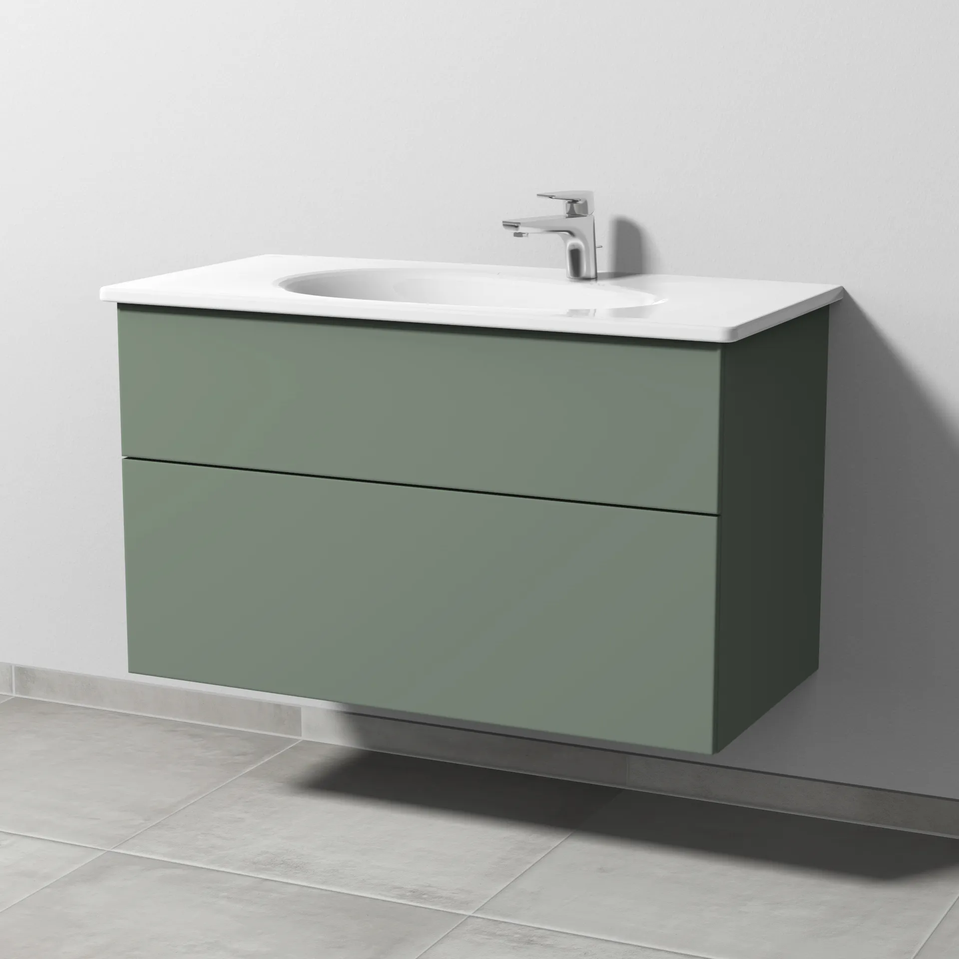 Sanipa Waschtischunterschrank „3way“ in Soft-Green