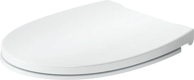 Duravit Univ. WC-Sitz Oval Tief 451mm, Ülap. Absenkaut.,abnehmb.,Scharn. Edelst.,Weiß