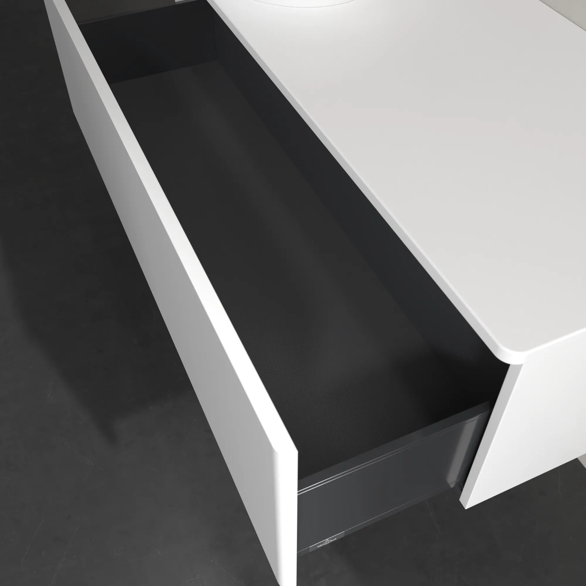 Villeroy & Boch Waschtischunterschrank „Antao“ 1200 × 360 × 500 mm White Matt Lacquer, für Becken links, ohne Beleuchtung Villeroy & Boch Waschtischunterschrank „Antao“ 1200 × 360 × 500 mm White Matt Lacquer, für Becken links, ohne Beleuchtung