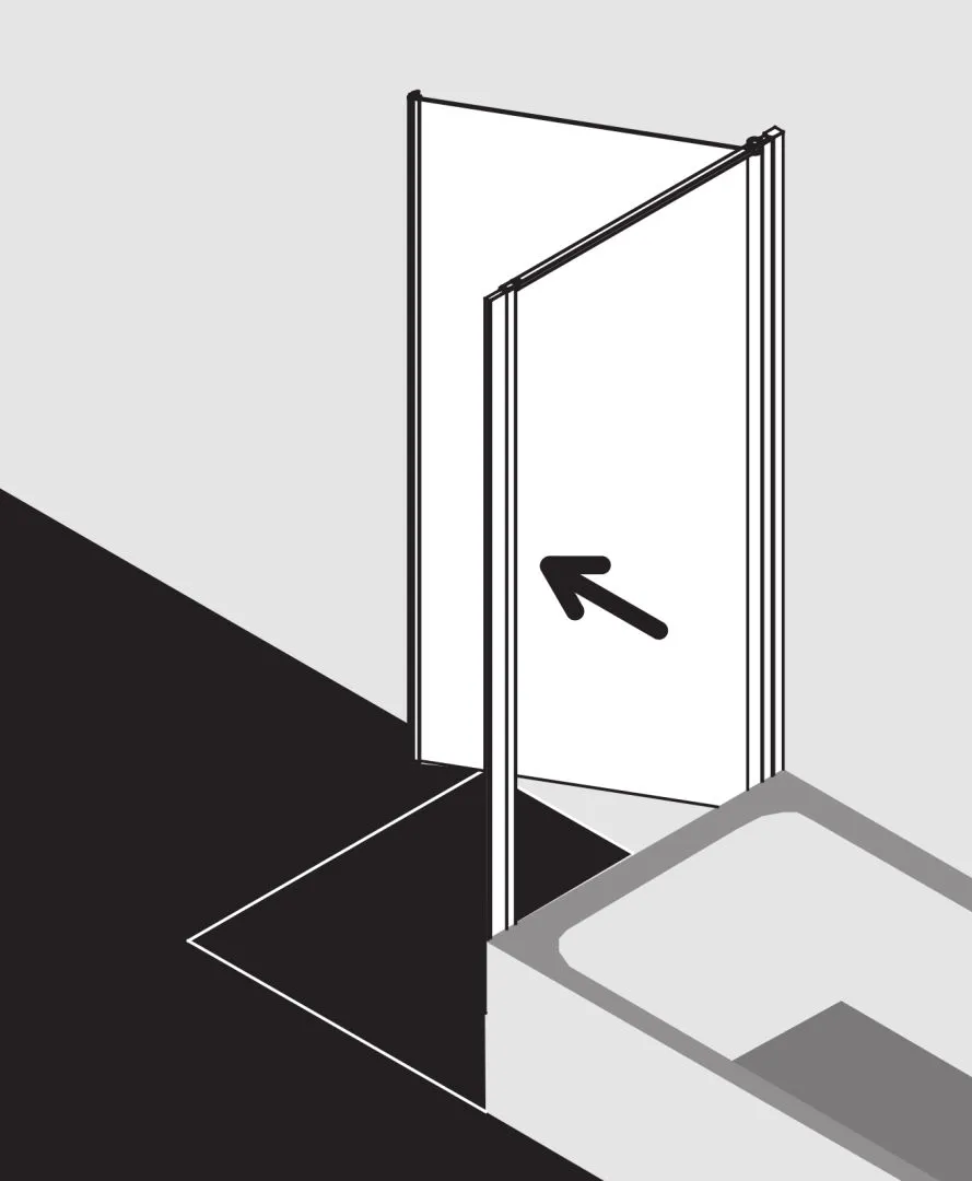 Kermi Duschdesign IBIZA 2000 Duschkabine, weiß, H 1600 mm, SW kurz 680-710 mm Kermi Duschdesign IBIZA 2000 Duschkabine, weiß, H 1600 mm, SW kurz 680-710 mm