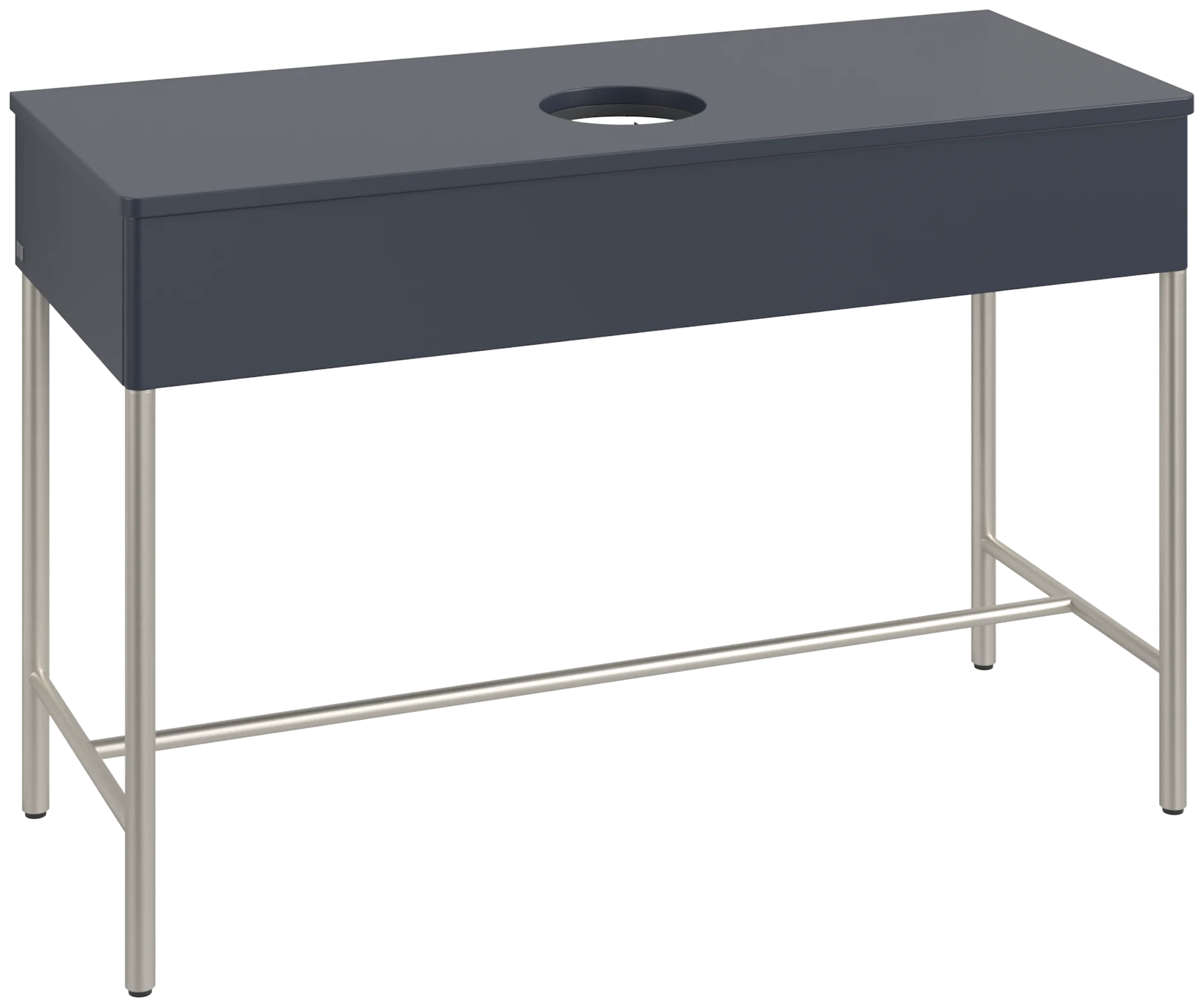 Villeroy & Boch Waschbeckenunterschrank Artis, Eckig, Midnight Blue Matt Lacquer, 1.200 x 782 x 500 mm, Push-to-open Funktion, 1 Auszug mit Antirutsch-Boden