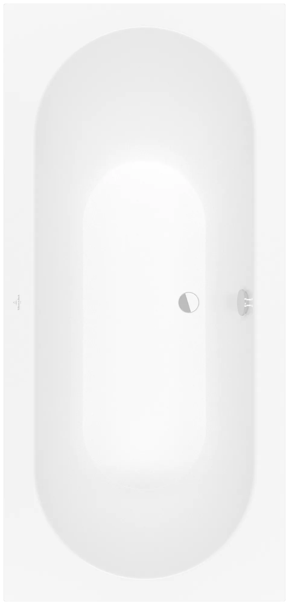 Villeroy & Boch Badewanne „Oberon“ rechteck 190 × 90 cm, Mittelablauf in Stone White Villeroy & Boch Badewanne „Oberon“ rechteck 190 × 90 cm, Mittelablauf in Stone White