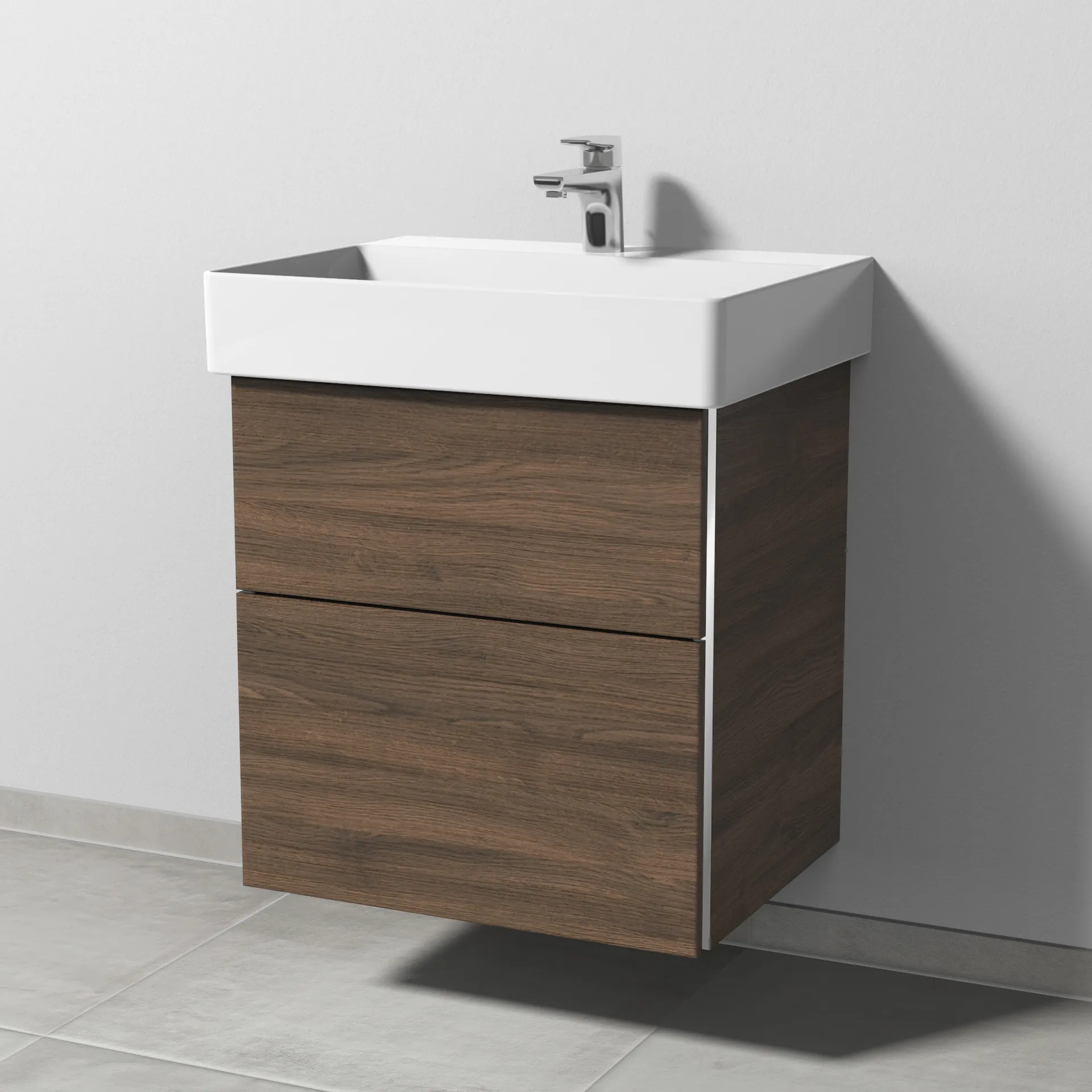 Sanipa Waschtischunterschrank „3way“ 550 × 588 × 447 mm in Eiche Arizona