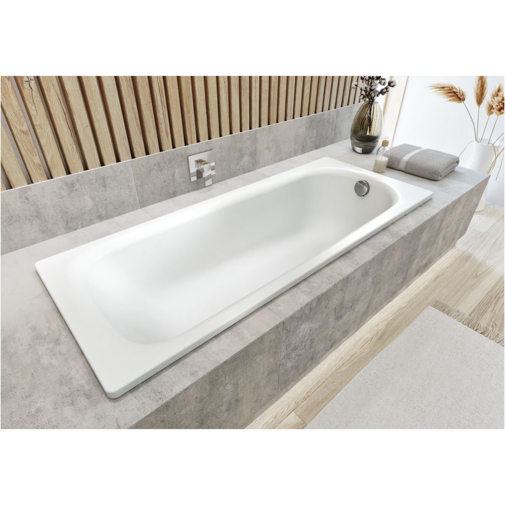 Set Badewanne Saniform Plus 170 × 75 cm inkl. Wannenträger und Kaldewei Ablaufgarnitur Comfort-Level „Saniform Plus“ rechteck 170 × 75 cm, ,, , Set Badewanne Saniform Plus 170 × 75 cm inkl. Wannenträger und Kaldewei Ablaufgarnitur Comfort-Level „Saniform Plus“ rechteck 170 × 75 cm, ,, ,