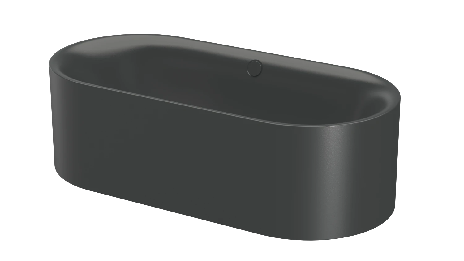 Bette oval Badewanne „BetteLux Oval Silhouette“ 190 × 90 cm in Ebony