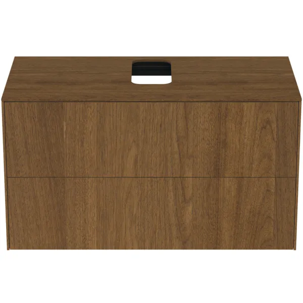 Ideal Standard Waschtischunterschrank „Conca“ 100,2 × 55 × 50,5 cm Walnuss dunkel Furnier Ideal Standard Waschtischunterschrank „Conca“ 100,2 × 55 × 50,5 cm Walnuss dunkel Furnier