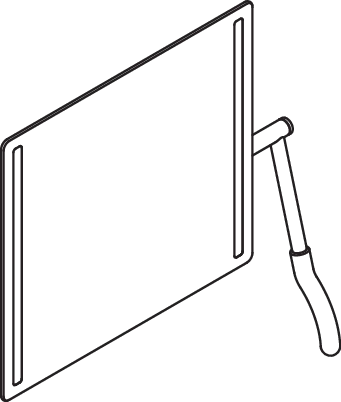 HEWI Kippspiegel „Serie 802 LifeSystem“ 60 × 54 cm in Orange