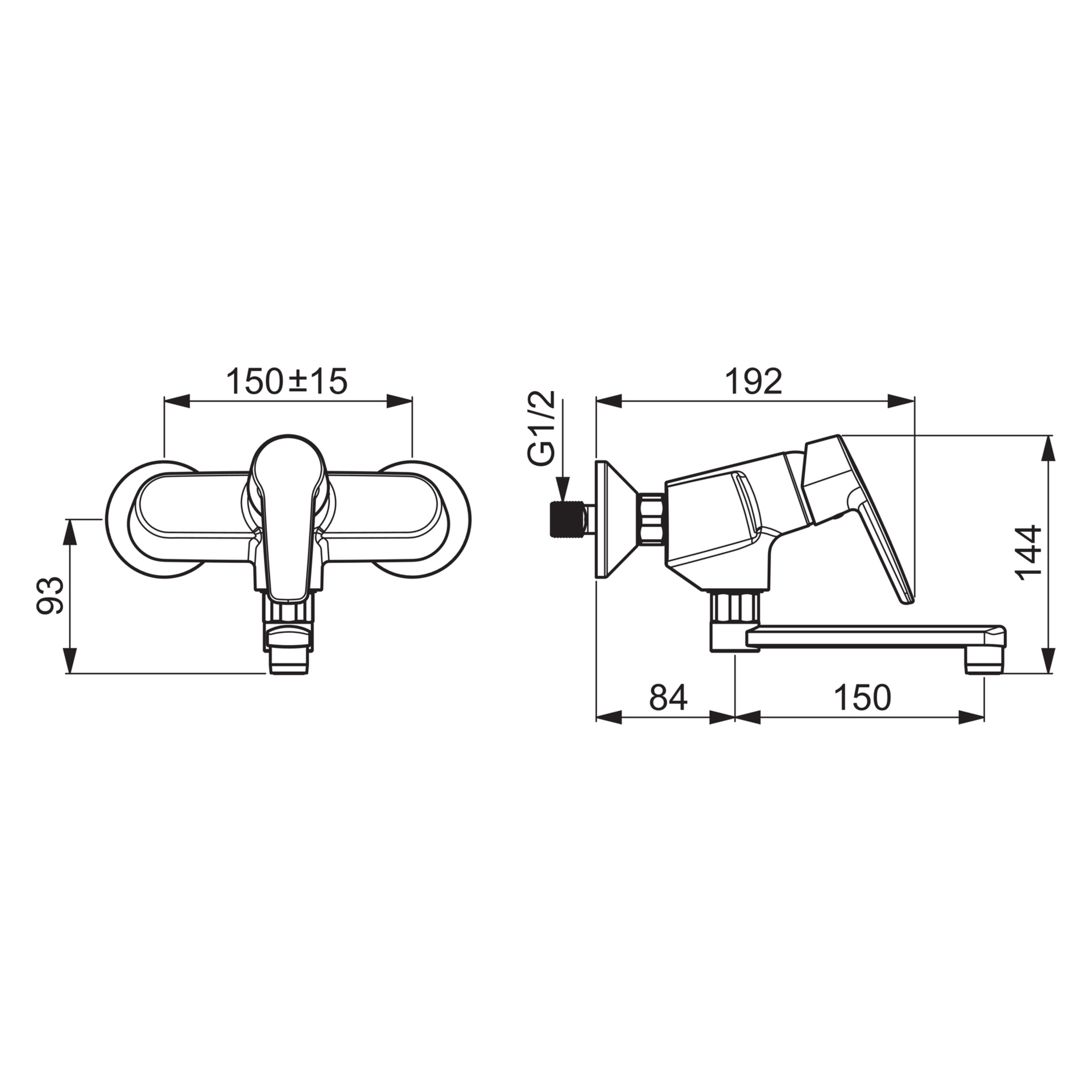 HA Einhebelmischer Waschtisch- und Küchenarmatur HANSAPOLO 5161 Ausladung 234 mm DN15 Chrom