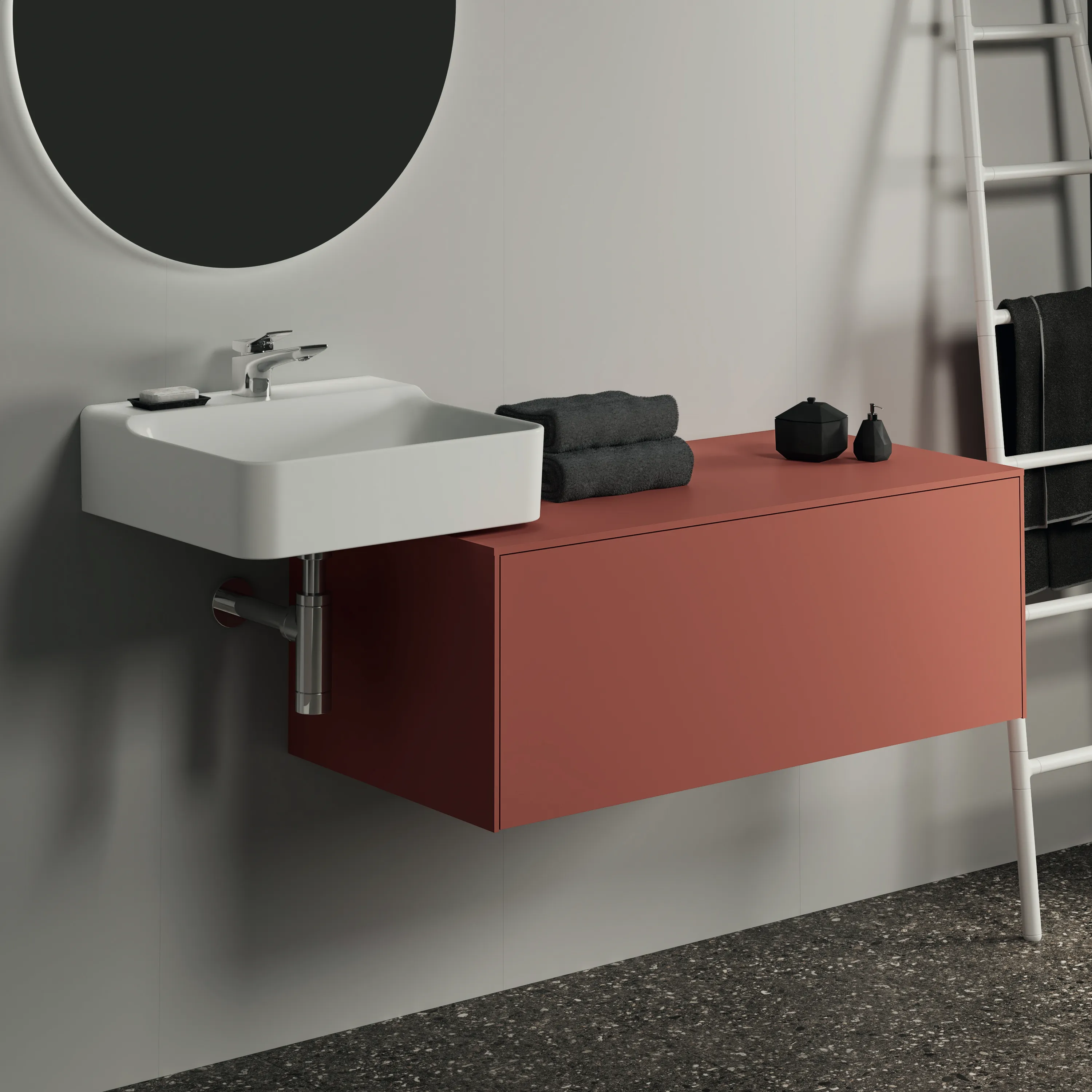 Ideal Standard Waschtischunterschrank „Conca“ 100,2 × 37 × 50,5 cm Sunset matt lackiert Ideal Standard Waschtischunterschrank „Conca“ 100,2 × 37 × 50,5 cm Sunset matt lackiert