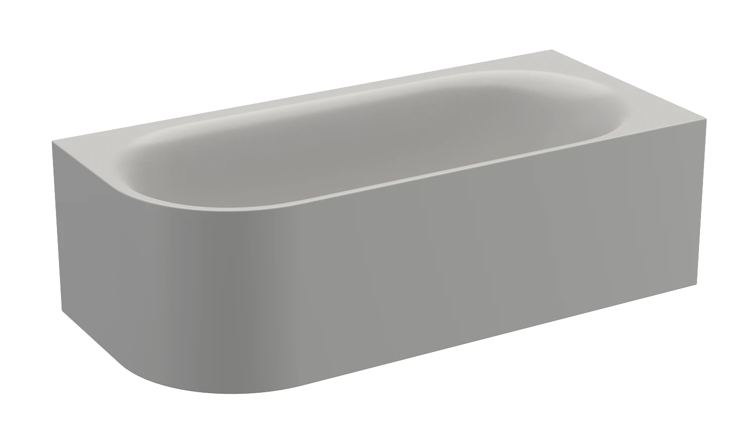 Bette oval Badewanne „BetteLux Oval V Silhouette“ 185 × 85 cm in Flanell