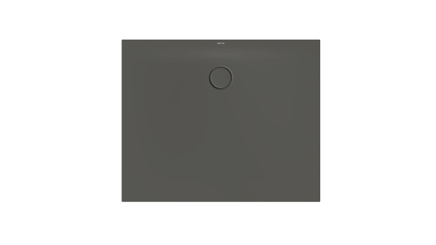 Bette rechteck Duschwanne „BetteFloor Side“ 1100 × 900 mm mit BetteAntirutsch Pro, ohne Oberflächenveredelung, mit Minimum-Wannenträger, in Anthracite