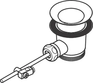 Ablaufventil Waschtischmischer und Bidetmischer DN32 chrom