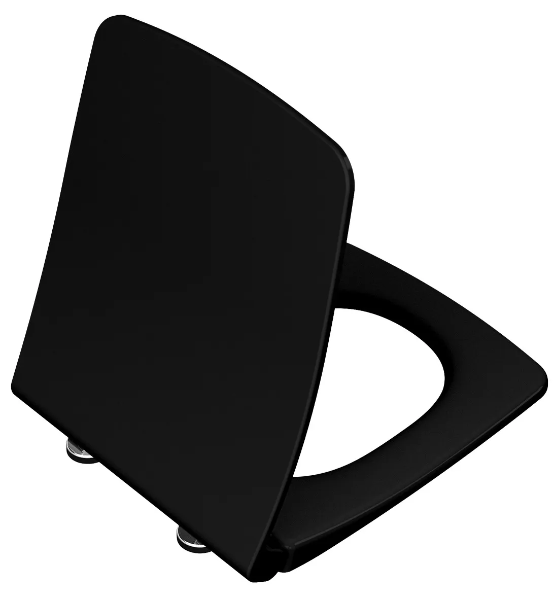 VitrA Metropole WC-Sitz Slim mit Absenkautomatik Duroplast Schwarz Hochglanz