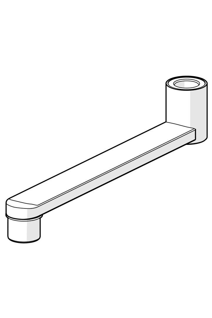 Auslauf für Armaturen „Oras Group“ in Chrom Auslauf für Armaturen „Oras Group“ in Chrom