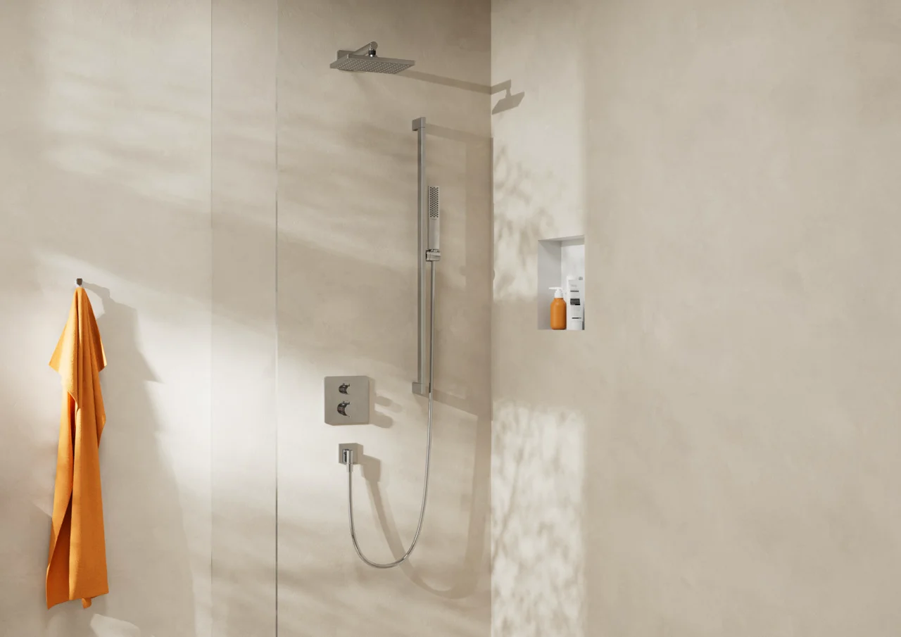 Hansgrohe Vernis Shape Kopfbrause 230 1jet EcoSmart+ Chrom - 230 x 170 mm, Rain-Strahl, verstellbarer Winkel, abnehmbar zur Reinigung Hansgrohe Vernis Shape Kopfbrause 230 1jet EcoSmart+ Chrom - 230 x 170 mm, Rain-Strahl, verstellbarer Winkel, abnehmbar zur Reinigung