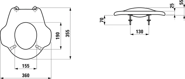 Laufen WC-Sitzring FLORAKIDS ohne Absenkautomatik, weiß Laufen WC-Sitzring FLORAKIDS ohne Absenkautomatik, weiß
