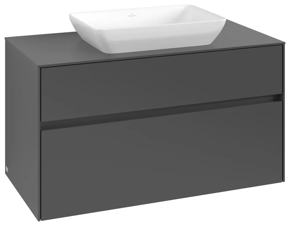 Villeroy & Boch Collaro Waschbeckenunterschrank C10900, 1000 x 548 x 500 mm, Graphite