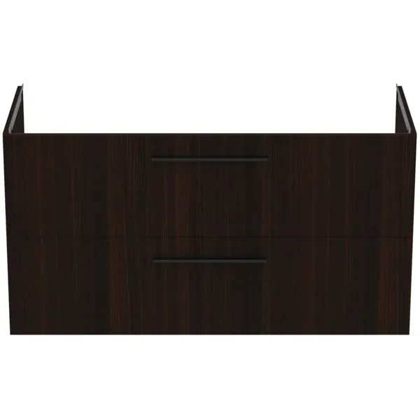 Möbelwaschtischunterschrank i.life B 2 Auszüge Siphonausschnitt auf der rechten Seite 1200x505x630mm Weiß matt