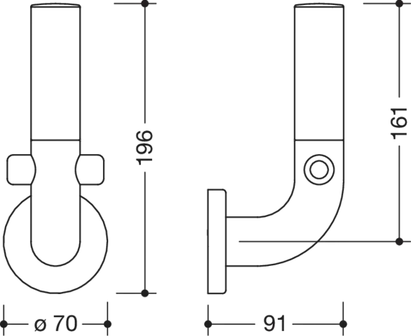 HEWI Reservetoilettenpapierhalter „Serie 801“ 7 × 9,2 × 19,3 cm HEWI Reservetoilettenpapierhalter „Serie 801“ 7 × 9,2 × 19,3 cm