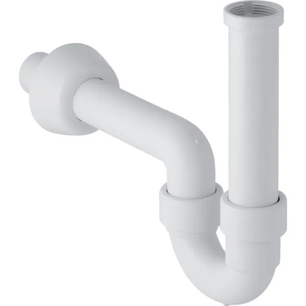 Rohrbogenveruchsverschluss für Waschbecken und Bidet, Abgang horizontal: d=40mm, G=1 1/4″, weiß-alpin Rohrbogenveruchsverschluss für Waschbecken und Bidet, Abgang horizontal: d=40mm, G=1 1/4″, weiß-alpin