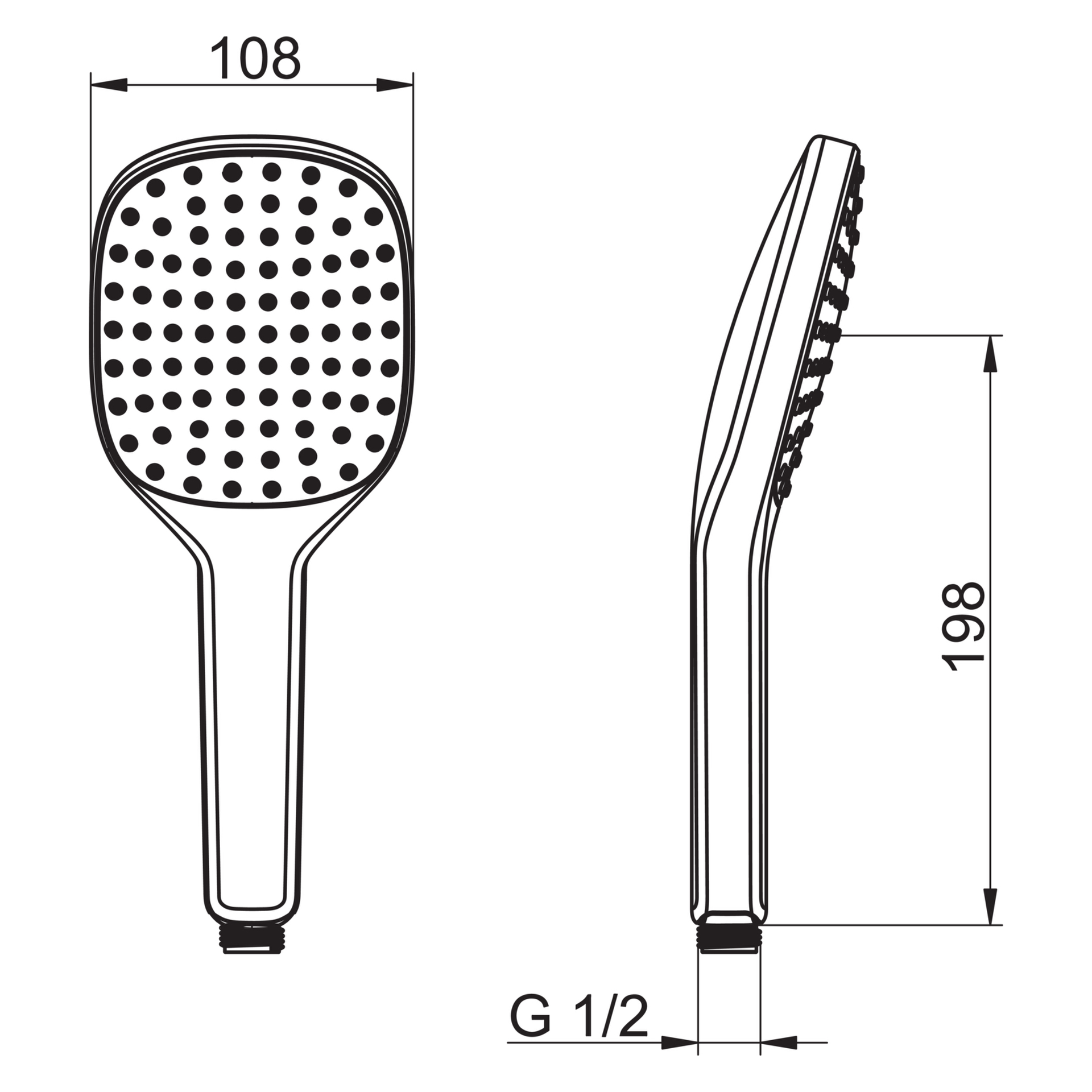 HA Handbrause HANSAACTIVEJET Style 8431 1-strahlig chr