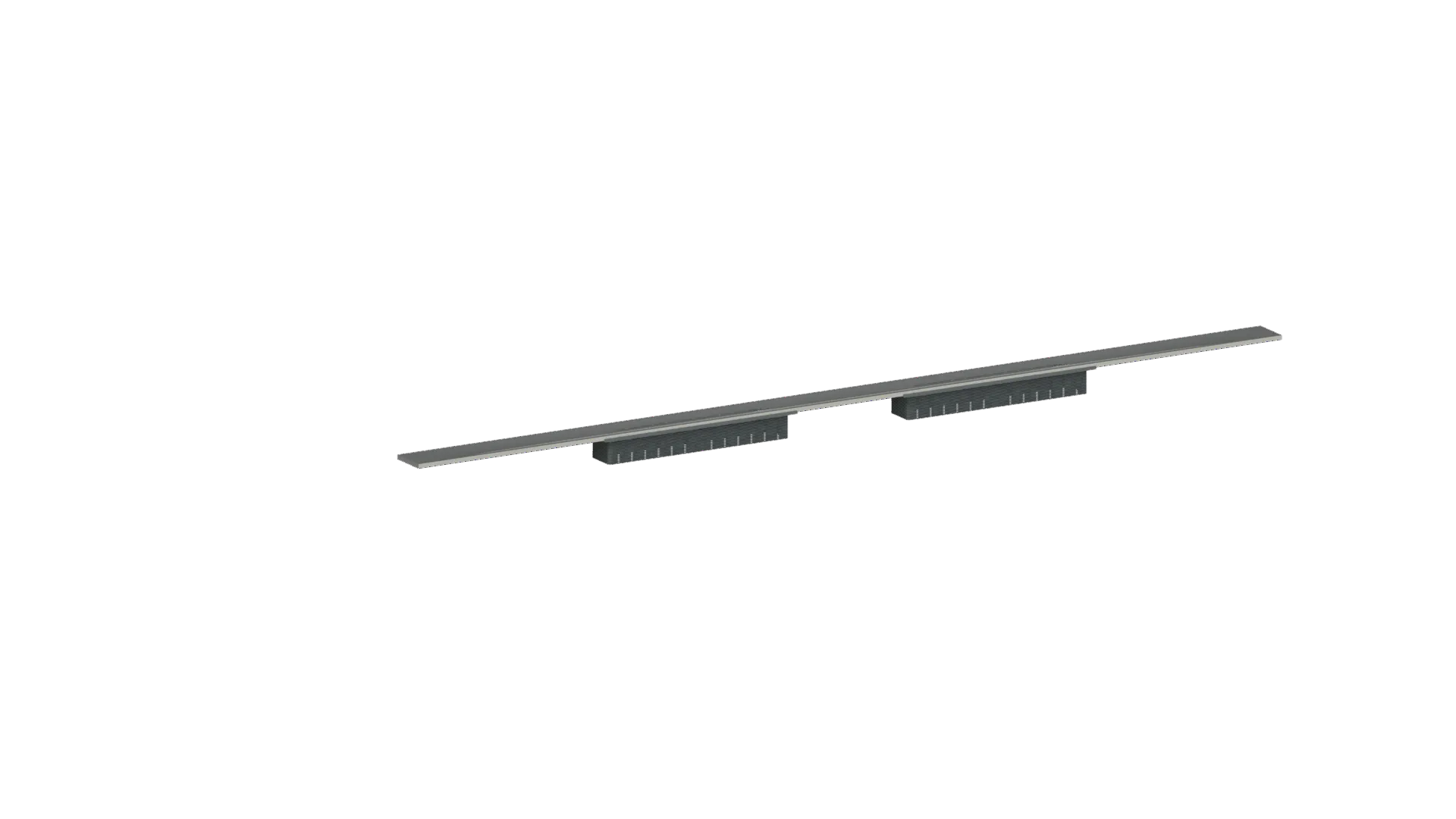 Duschrinne CeraFloor Select Duo Edelstahl poliert, 1800 mm