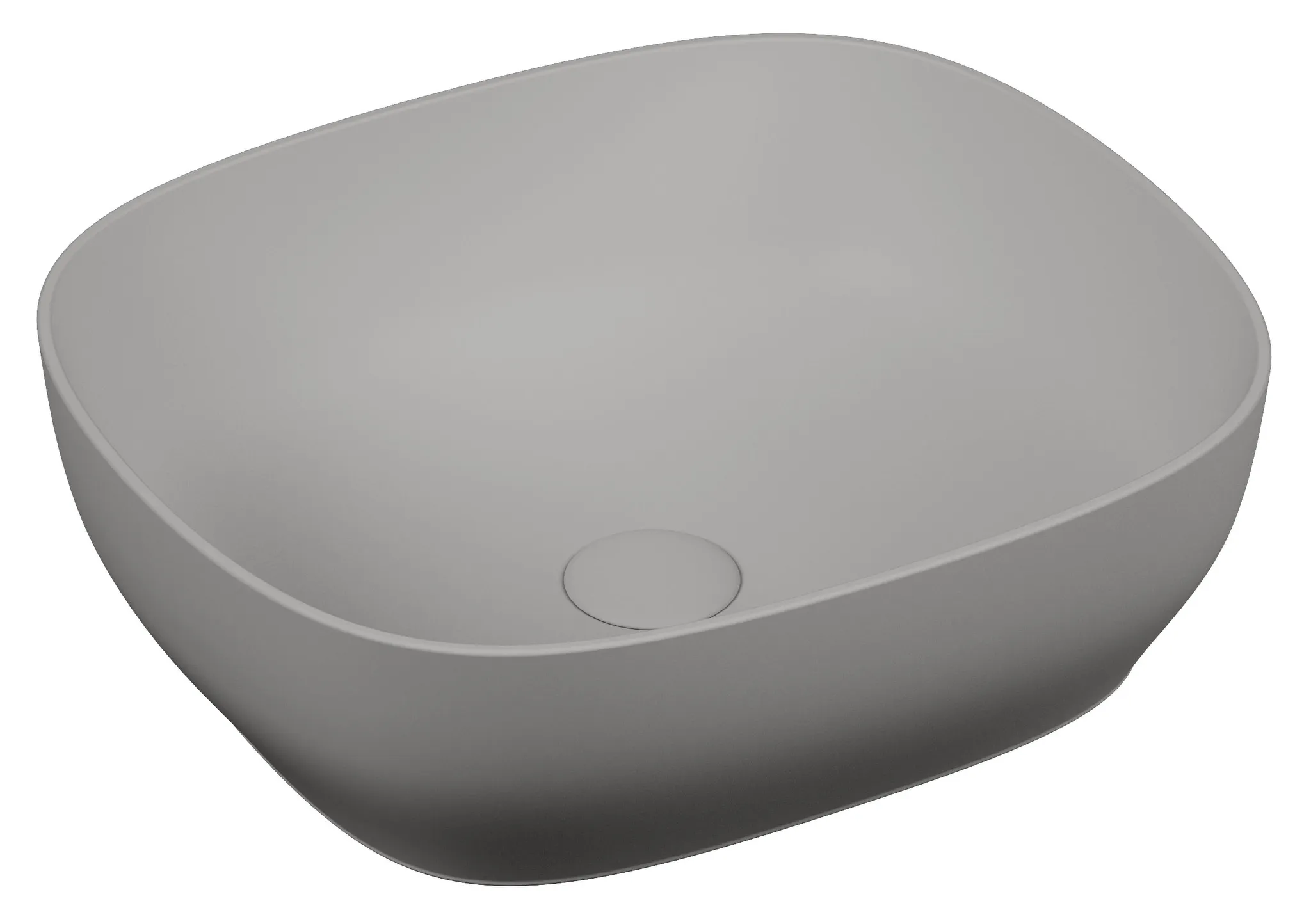 VitrA Outline Aufsatzschale rechteckig 46 x 41 cm Steingrau Matt