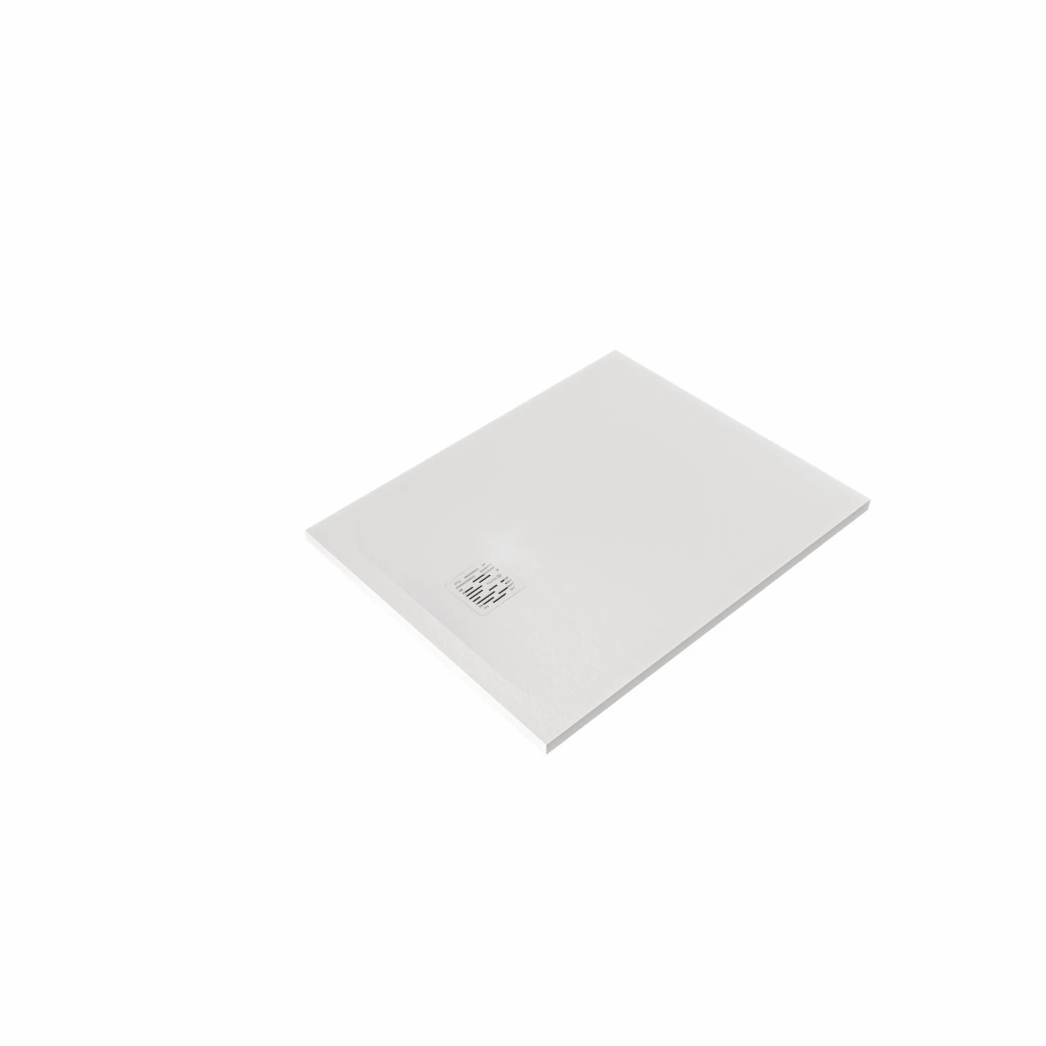 -TERRA Duschwanne 70 x 140 H3 cm Abflussabdeckung inkl. Mattschwarz