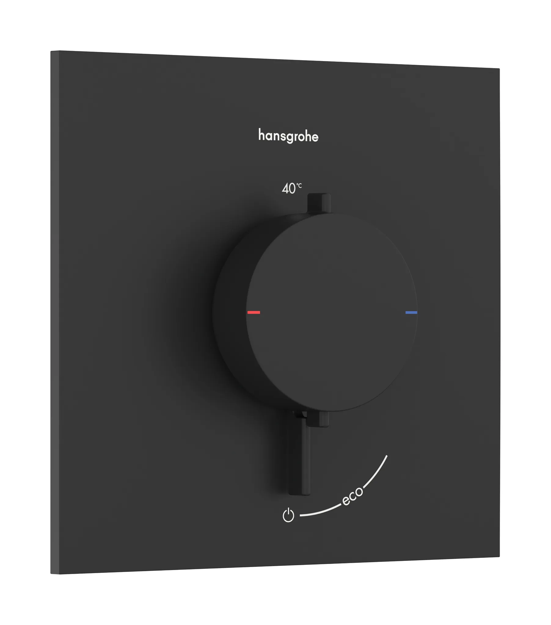 Hansgrohe Unterputz-Armatur „Ecostat Comfort E“ Ausladung 0 mm in Mattschwarz