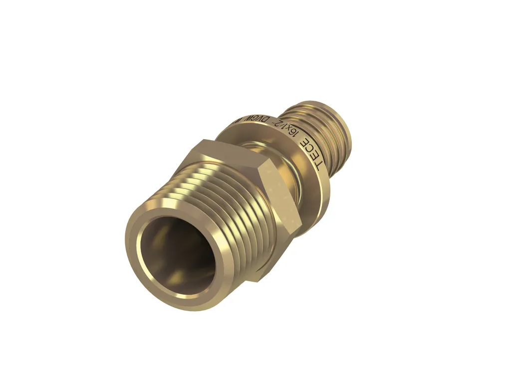 TECEflex Übergangsnippel Dimension 25 × R 3/4", Siliziumbronze TECEflex Übergangsnippel Dimension 25 × R 3/4", Siliziumbronze