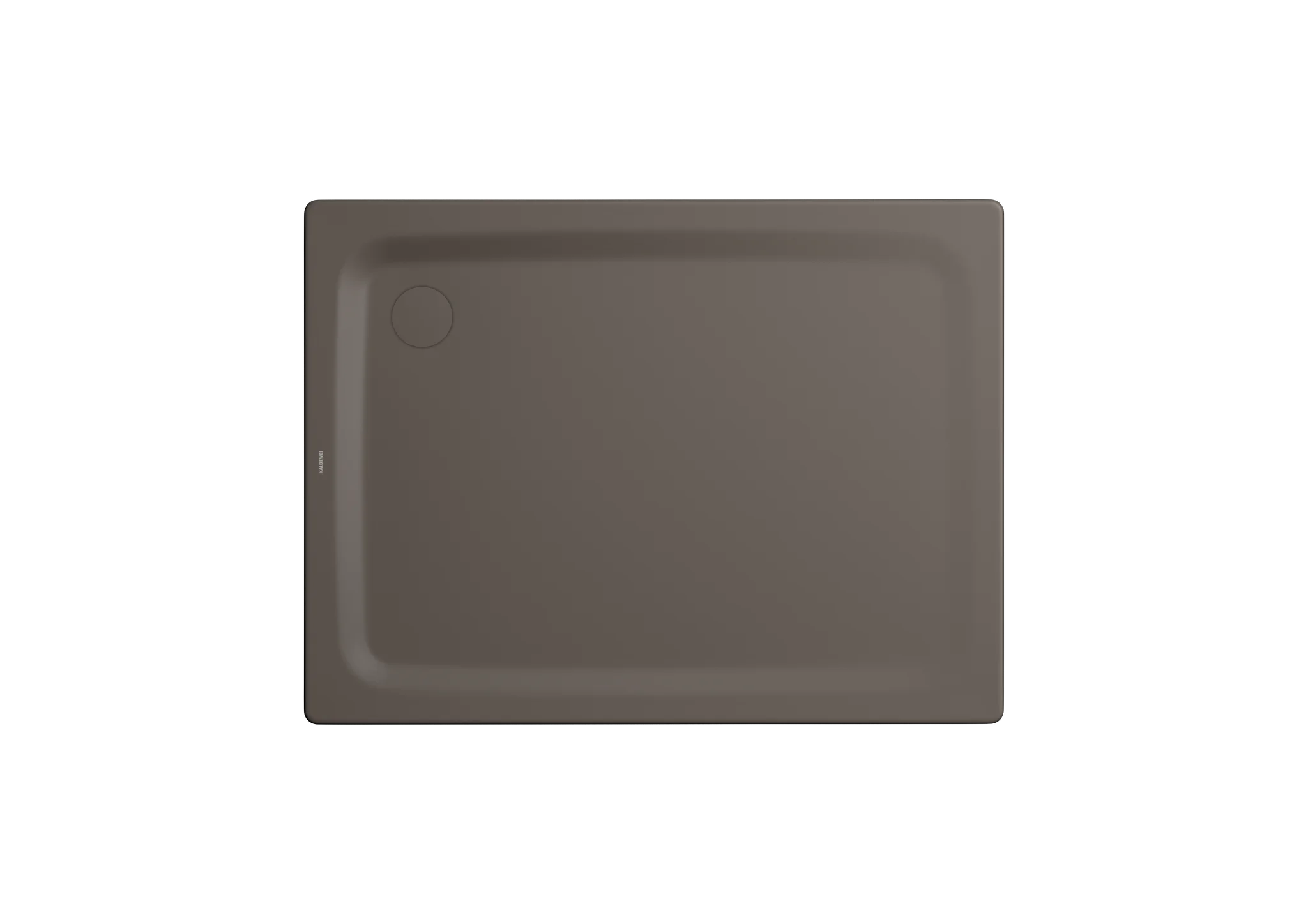 Kaldewei SUPERPLAN CLASSIC Duschfläche, 900x1000x25 mm, warm grey 80, bodeneben, Eckablauf