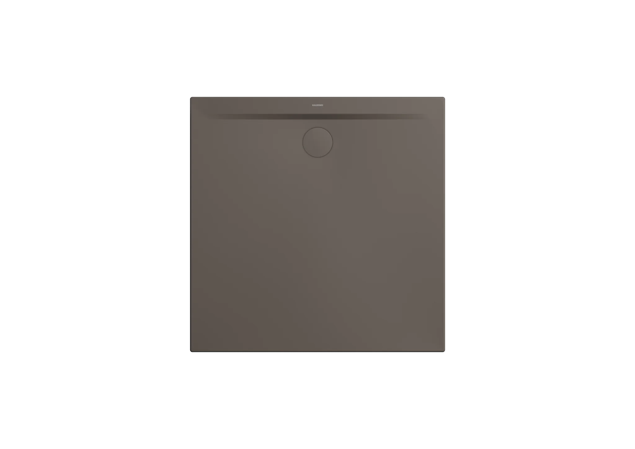 Kaldewei quadrat Duschwanne „Superplan Zero“ 100 × 100 cm ohne Oberflächenbeschichtung, ohne Oberflächenveredelung, in warm grey 80
