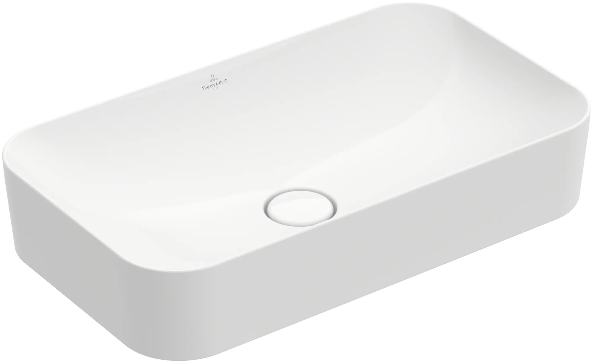Villeroy & Boch Aufsatzwaschtisch aus TitanCeram „Finion“ 600 × 350 × 115 mm, ohne Hahnlochbohrung in Weiß Alpin, mit CeramicPlus Farbe: Weiß Alpin Villeroy & Boch Aufsatzwaschtisch aus TitanCeram „Finion“ 600 × 350 × 115 mm, ohne Hahnlochbohrung in Weiß Alpin, mit CeramicPlus Farbe: Weiß Alpin