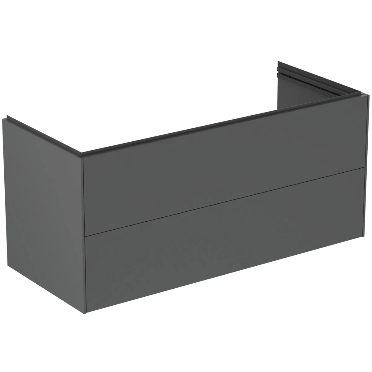 Ideal Standard Waschtischunterschrank „Conca“ 120 × 54,8 × 50,5 cm Anthrazit matt lackiert