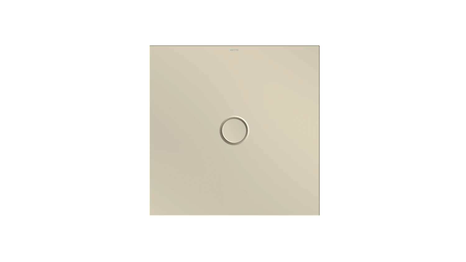 Bette quadrat Duschwanne „BetteFloor“ 800 × 800 mm ohne Oberflächenbeschichtung, ohne Oberflächenveredelung, ohne Wannenträger, in Beige