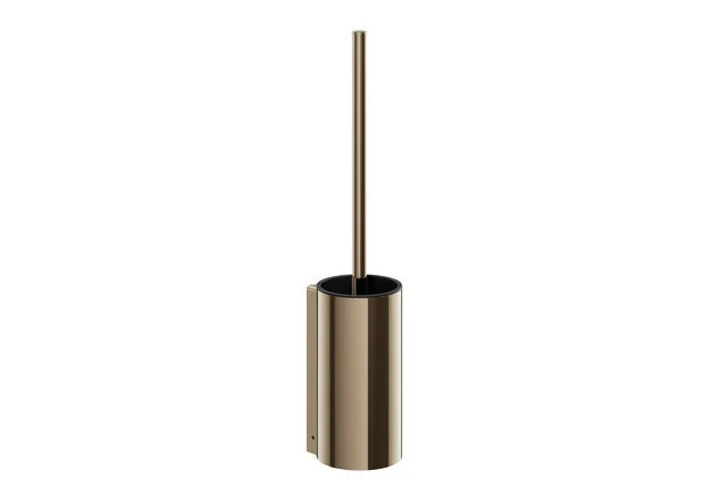 HEWI WC-Bürstengarnitur System 162, PVD bronze glänzend, 440 mm hoch, 89 mm breit, 106 mm tief, Wandmontage