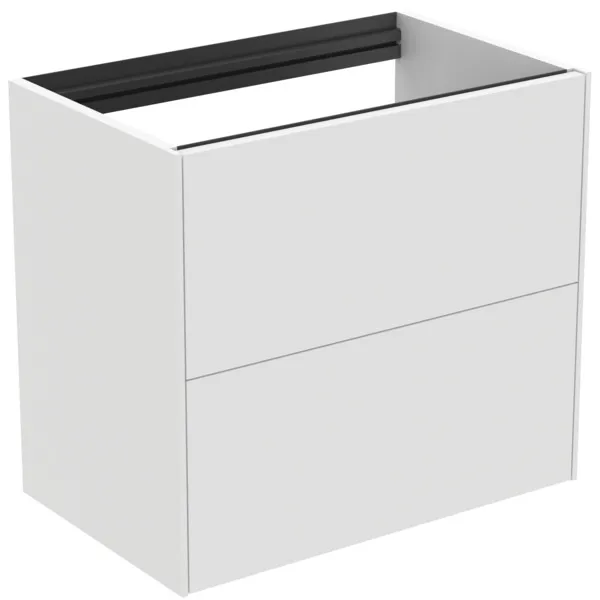Ideal Standard Waschtischunterschrank Conca, 2 Auszüge, ohne Platte, 600x373x540mm, Weiß