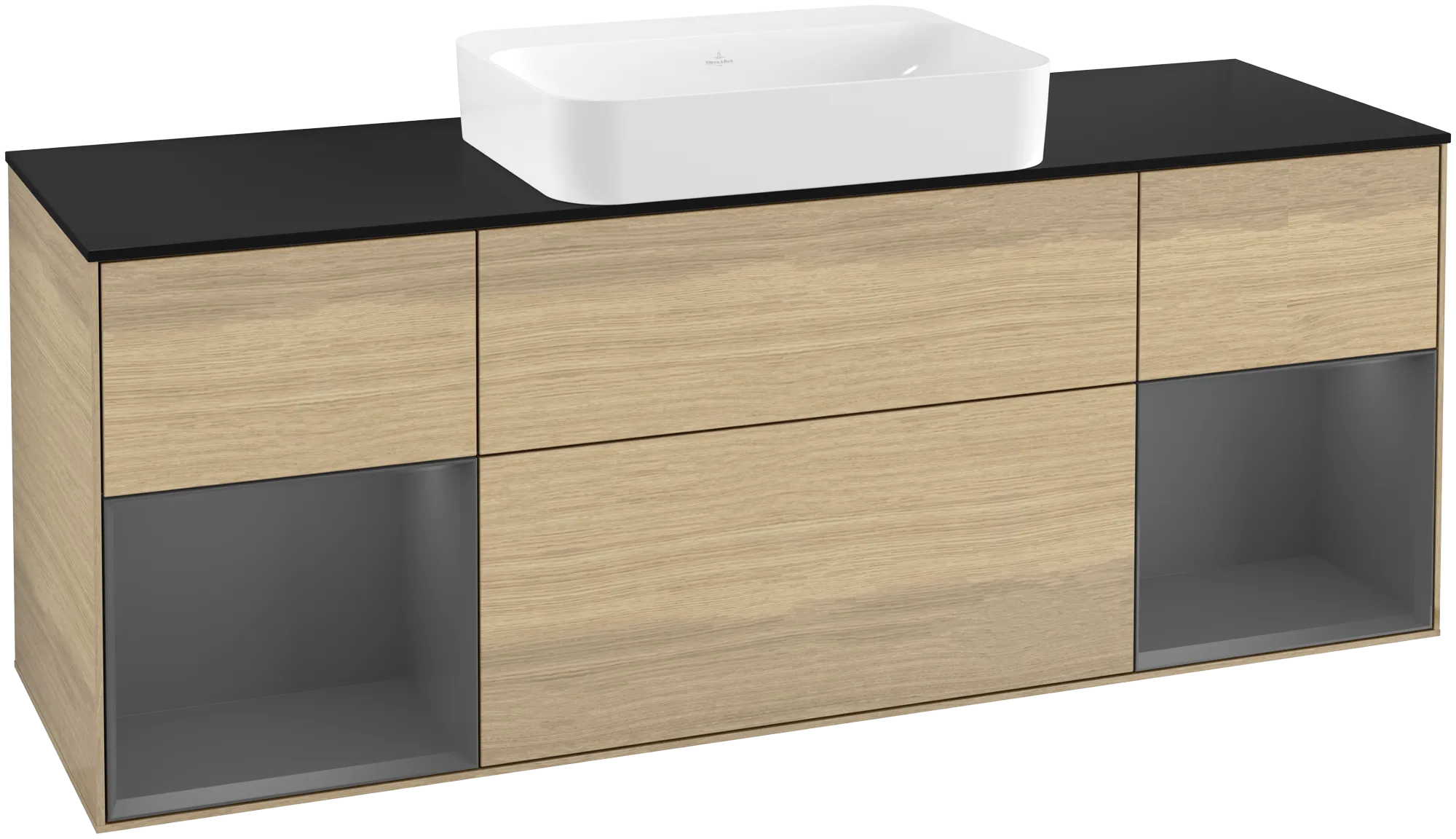 Villeroy & Boch Finion Waschbeckenunterschrank G74, 1600x603x501mm, mit Beleuchtung