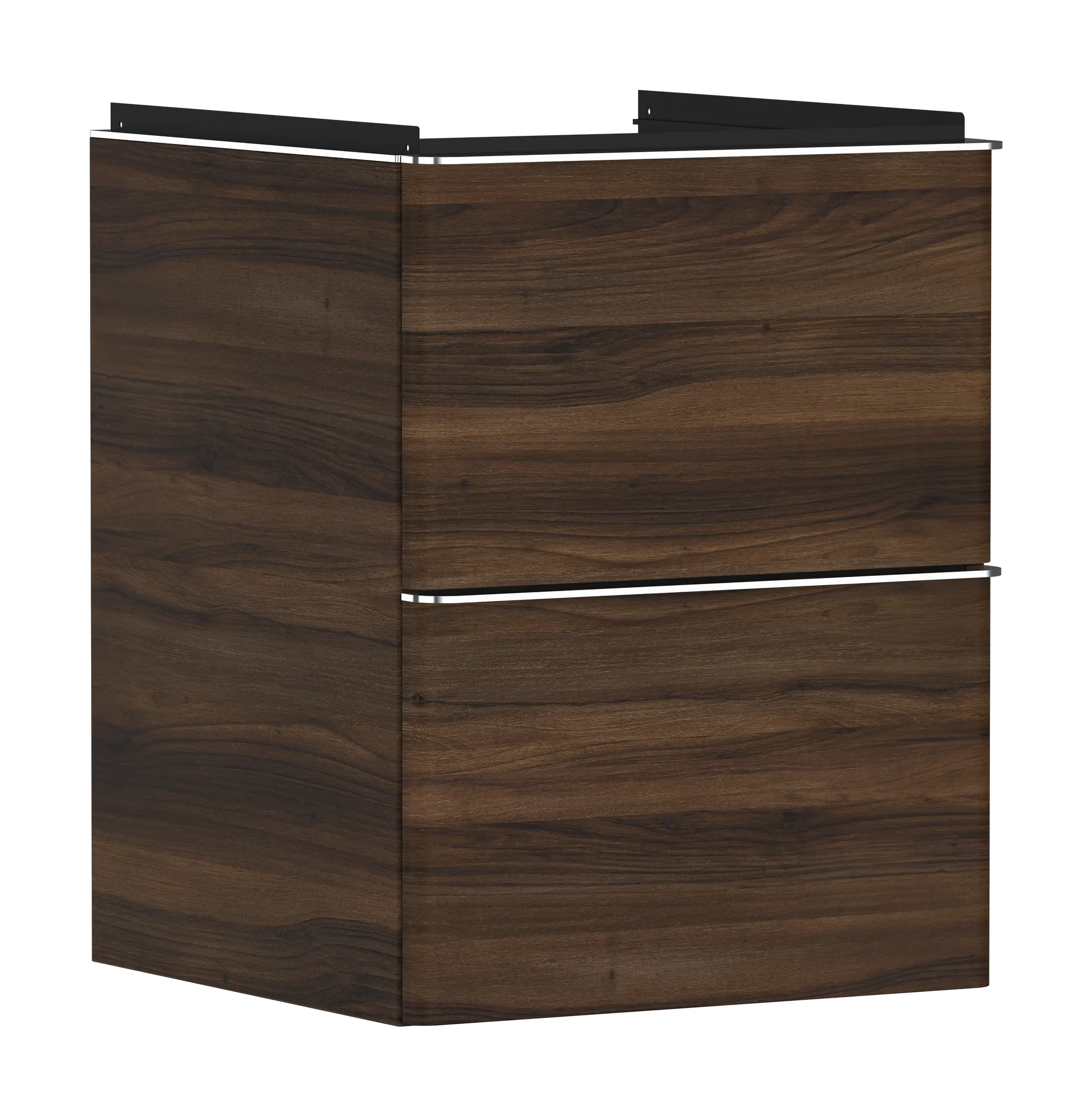 Hansgrohe Xelu Q Waschtischunterschrank Nussbaum Dunkel 480⁄475 chrom Hansgrohe Xelu Q Waschtischunterschrank Nussbaum Dunkel 480⁄475 chrom