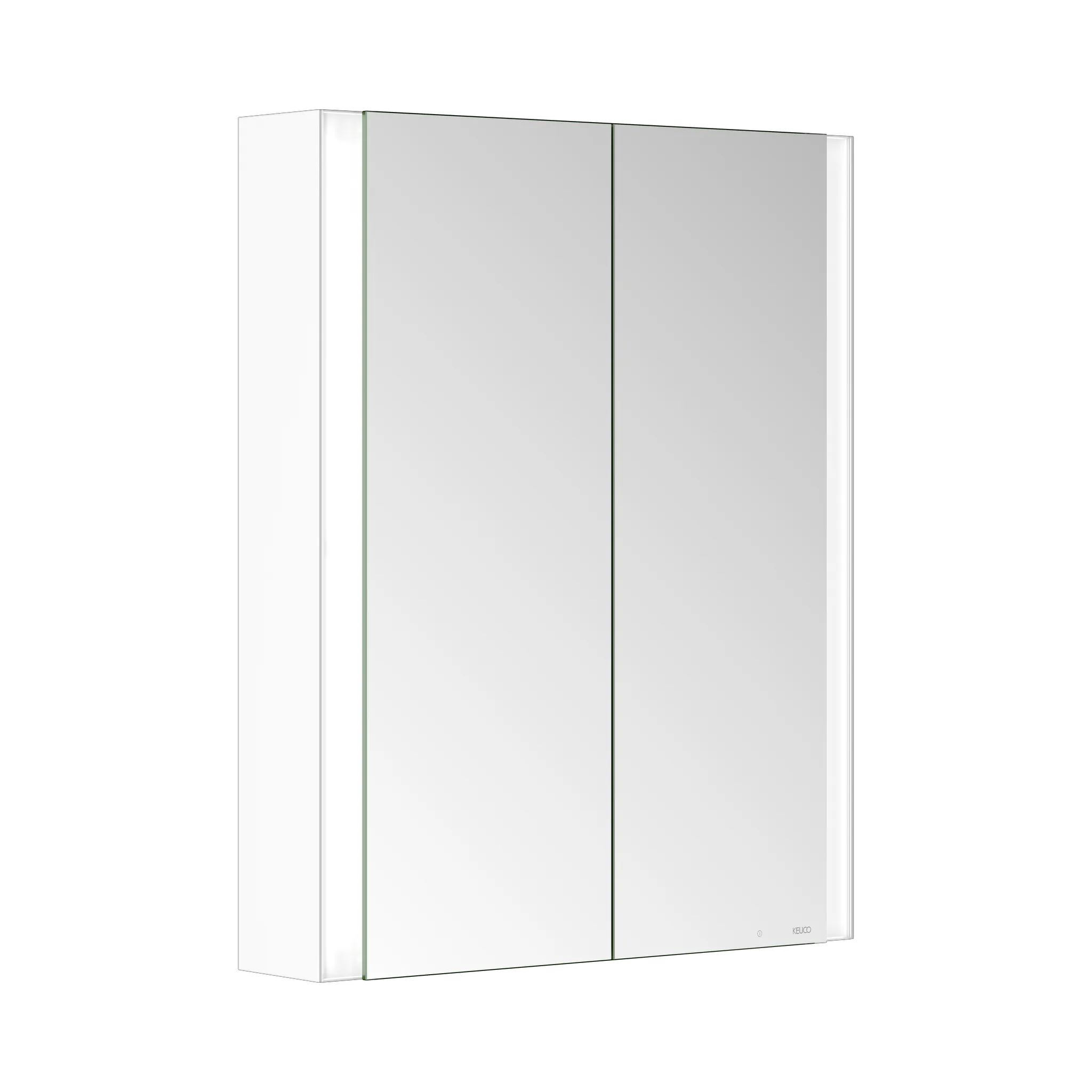 KEUCO Wandvorbau Spiegelschrank „Somaris“ Weiß (matt), ohne Spiegelheizung 600 × 710 × 128 mm