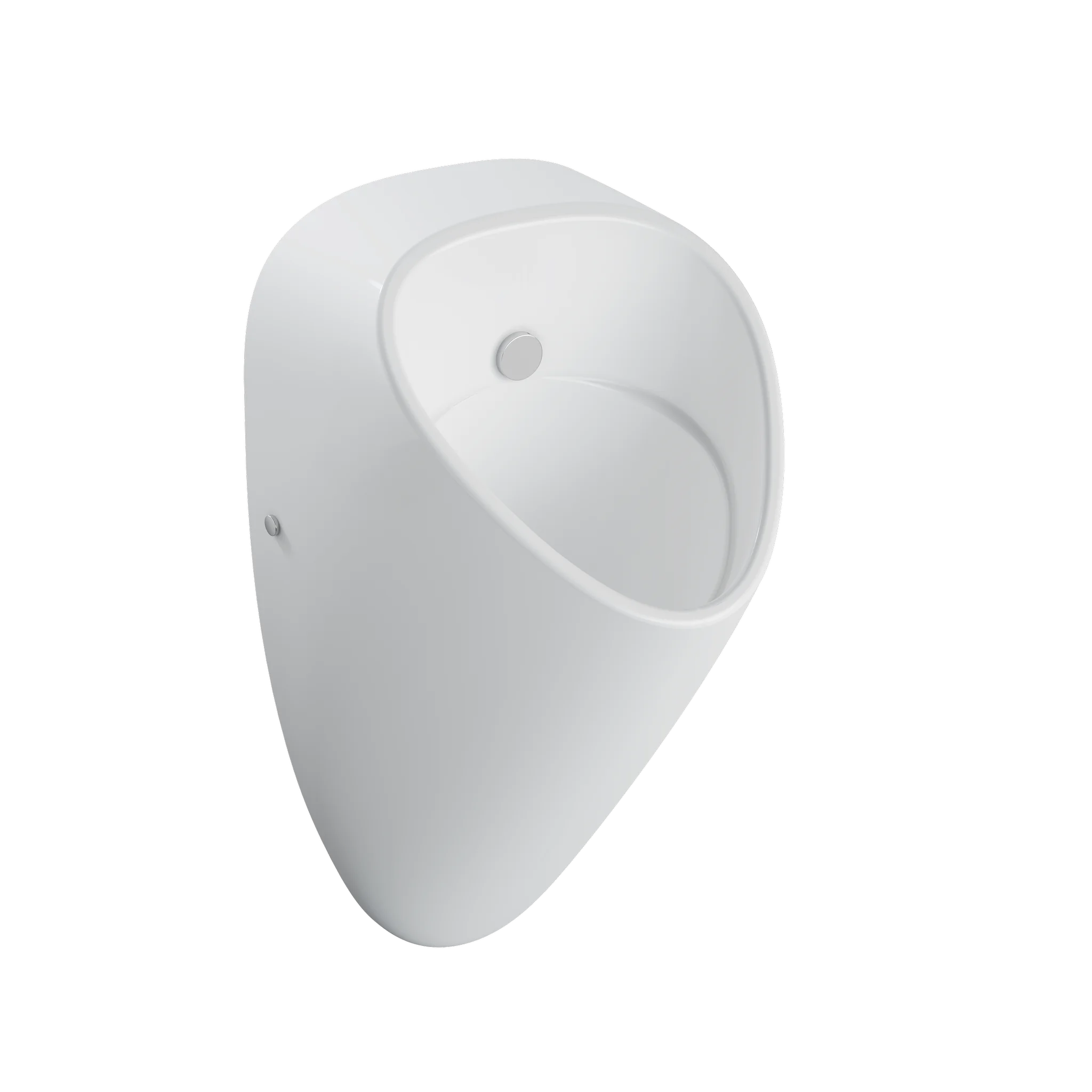VitrA Plural Urinal wandhängend Netzanschluss (230 V), 33 x 35 x 61 cm, Weiß Hochglanz, Zulauf hinten, Abgang waagerecht