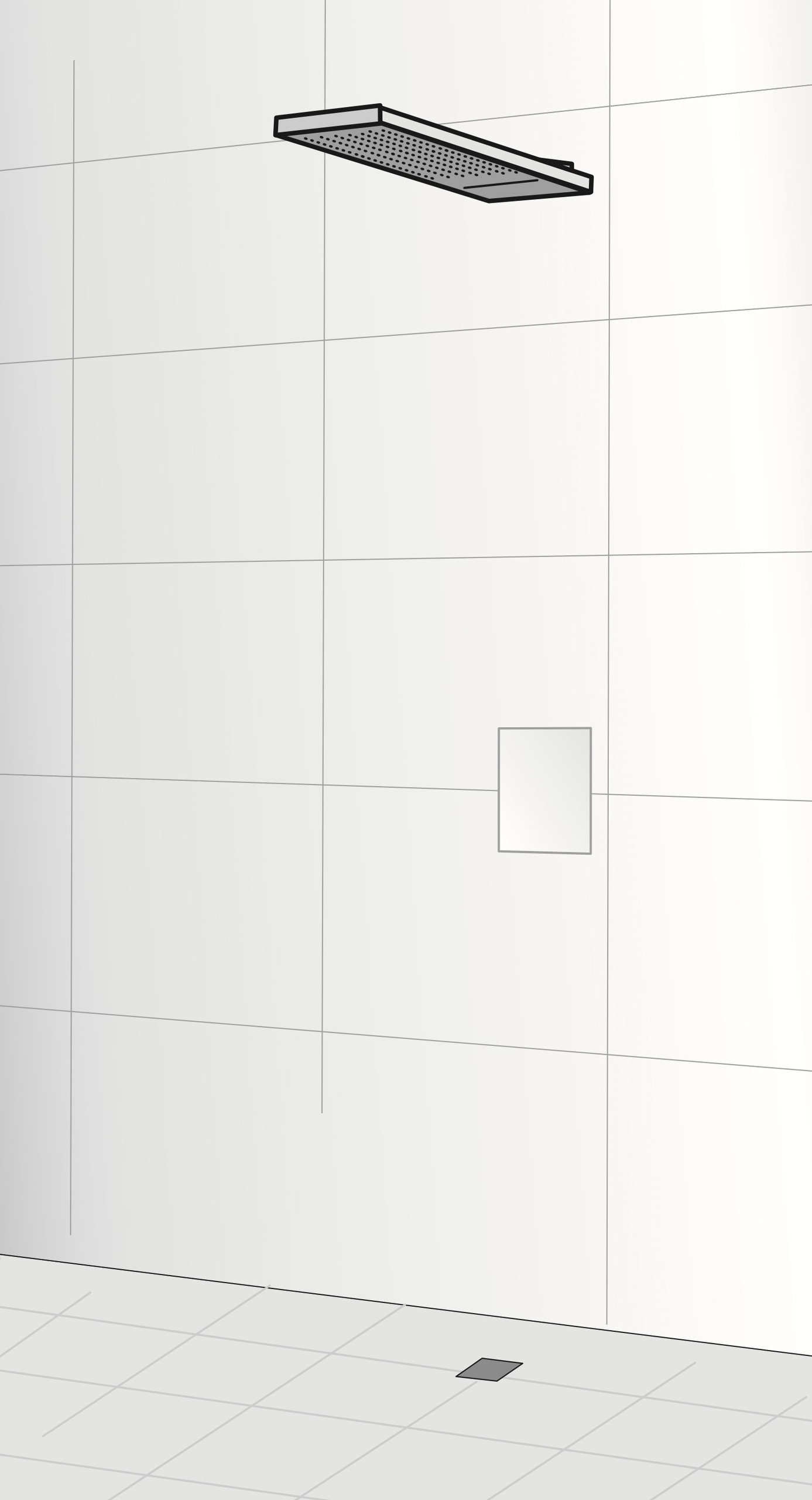 HSK Regentraverse „Lavida Plus“ mit Schwallbrause – freihängend 67 cm HSK Regentraverse „Lavida Plus“ mit Schwallbrause – freihängend 67 cm