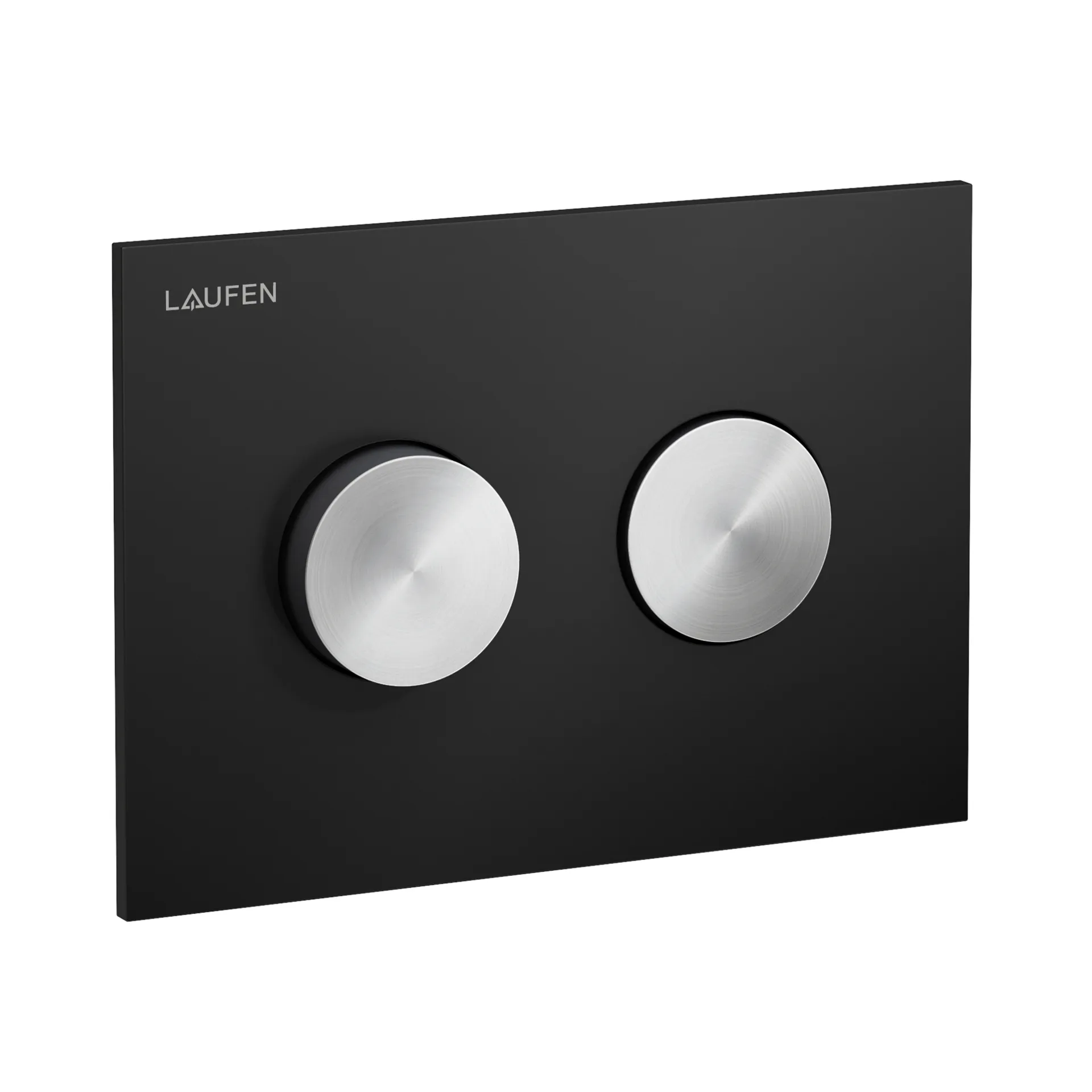 Betätigungsplatte GROOVE INEO 203x145x6, aus Kunsstoff, für Frontbetätigung oder Betätigung von oben, für Unterputz-Spülkasten mit Dual-Flush 2-Mengen-Spülsystem, auch für flächenbündigen Einbau geeignet, weiß