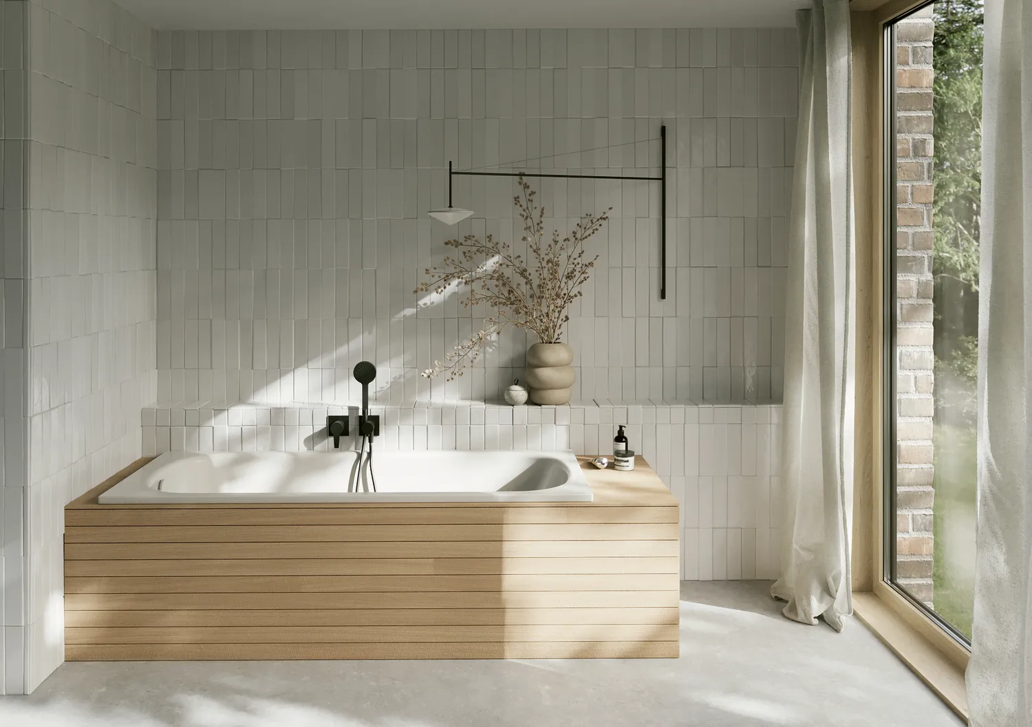 Bette BetteClassic Badewanne Rechteck Flax 1400 x 700 mm Einbau Unterbau 1-Sitzer Bade-Duschkombination glasierter Titan-Stahl