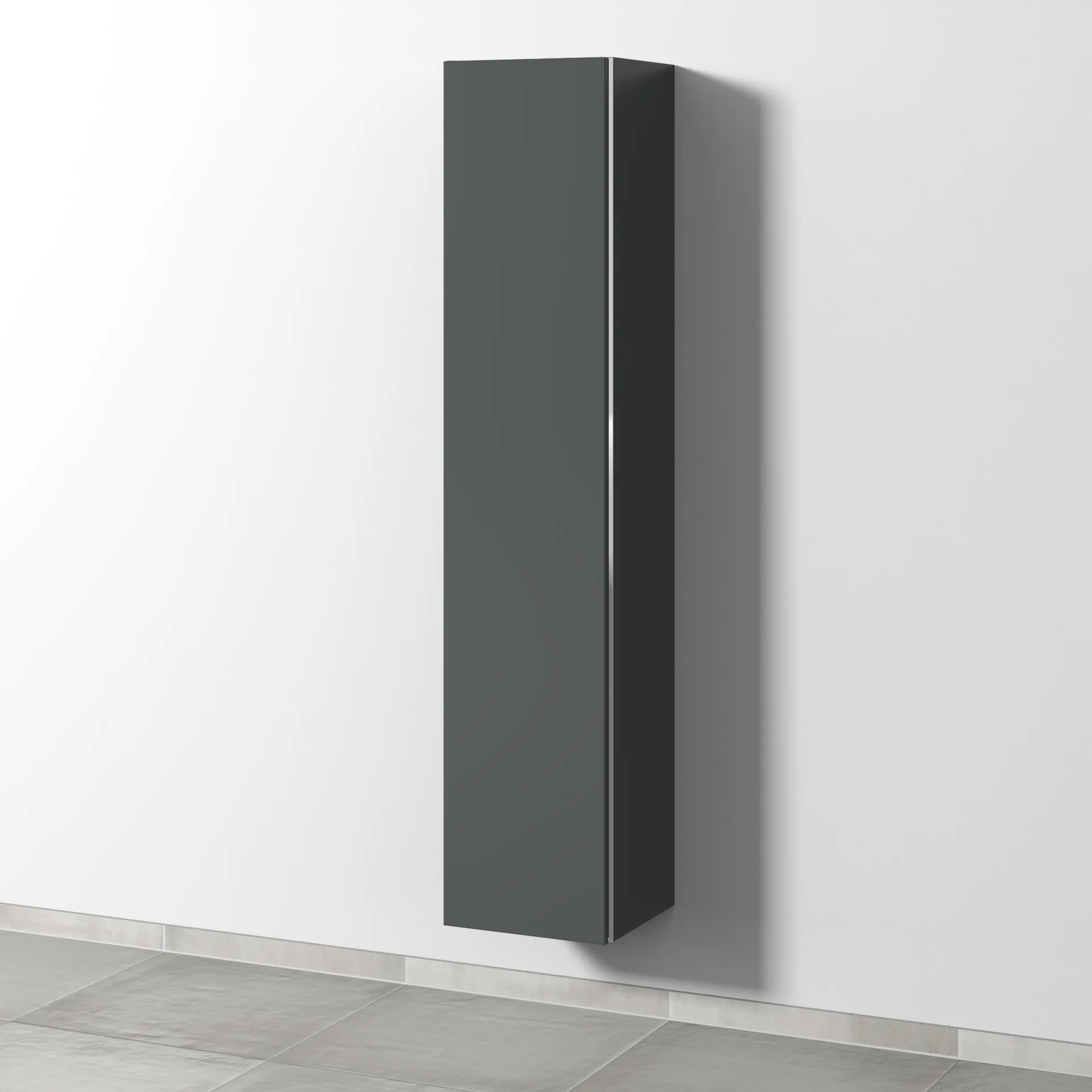Sanipa Hochschrank „3way“ 350 × 1700 × 345 mm Anschlag links, in Anthrazit (matt), Anschlag links